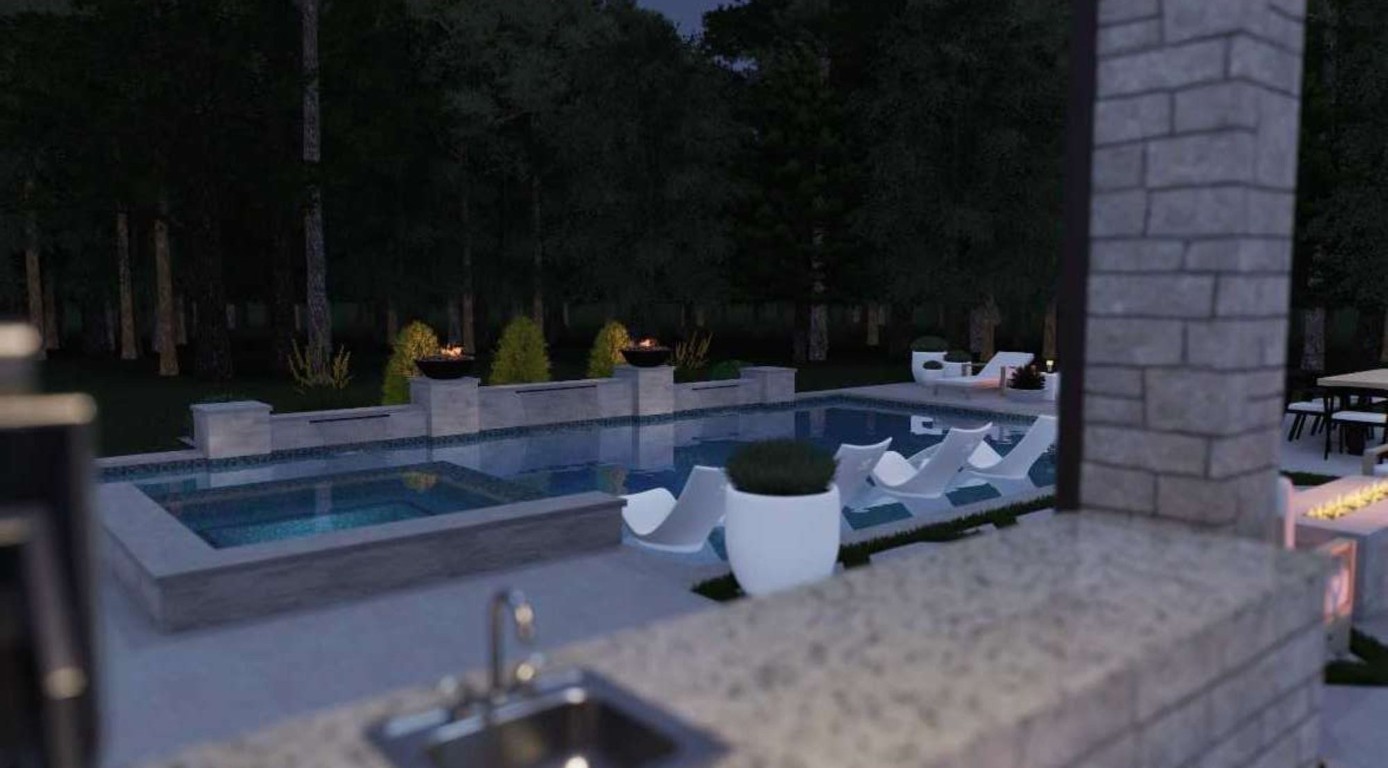 7244 Red Oak Grove Road Montgomery, TX 77316 - Photo 49 of 49 a view of a backyard with sitting area