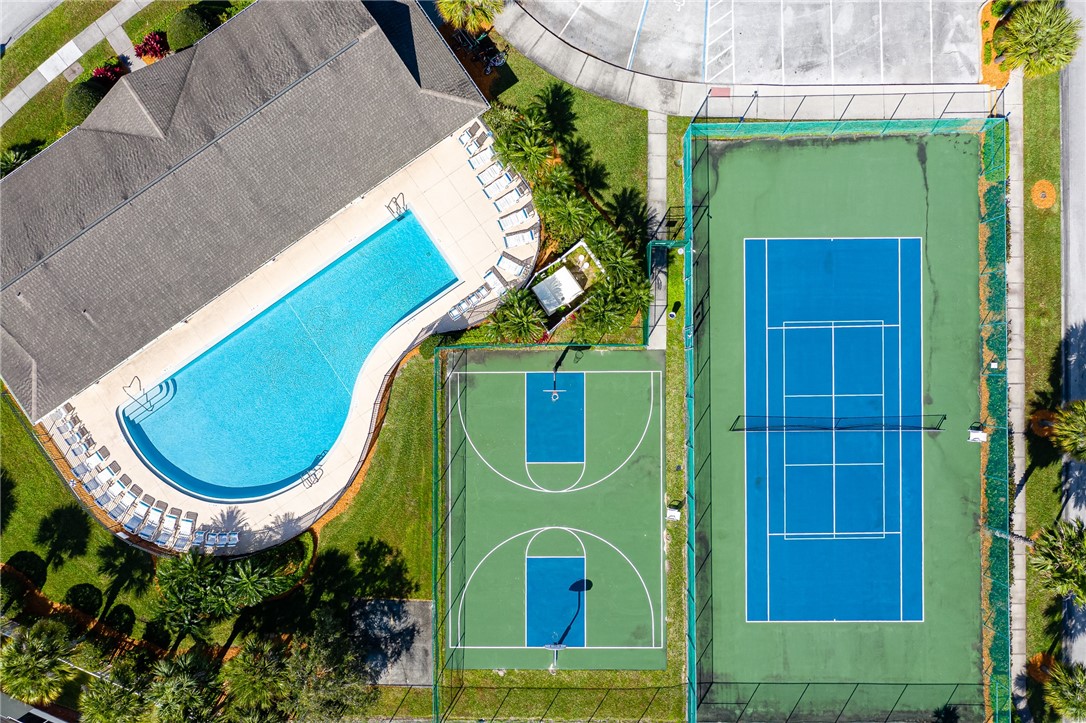 114 Drake Way Sebastian, FL 32958 - Photo 29 of 34 an aerial view of a house with a swimming pool