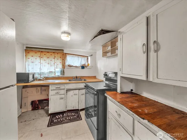 a view of a room with a sink