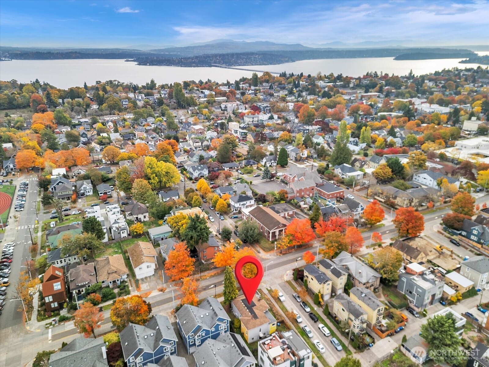 203 23rd Avenue Seattle, WA 98122 - Photo 26 of 26 an aerial view of city and parking space