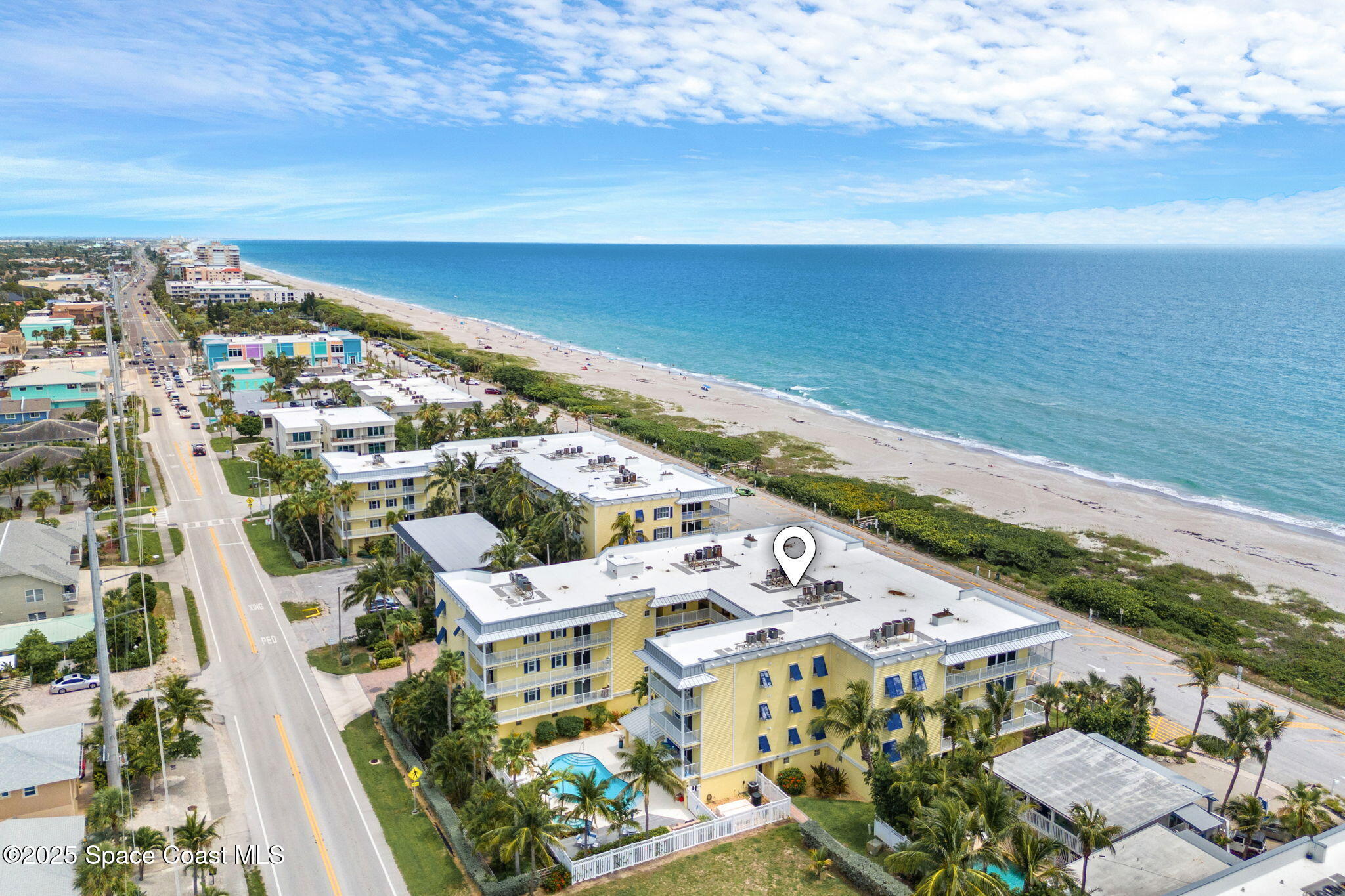 505 South Miramar Avenue, Unit 2403 Indialantic, FL 32903 - Photo 40 of 43 an aerial view of residential houses with outdoor space