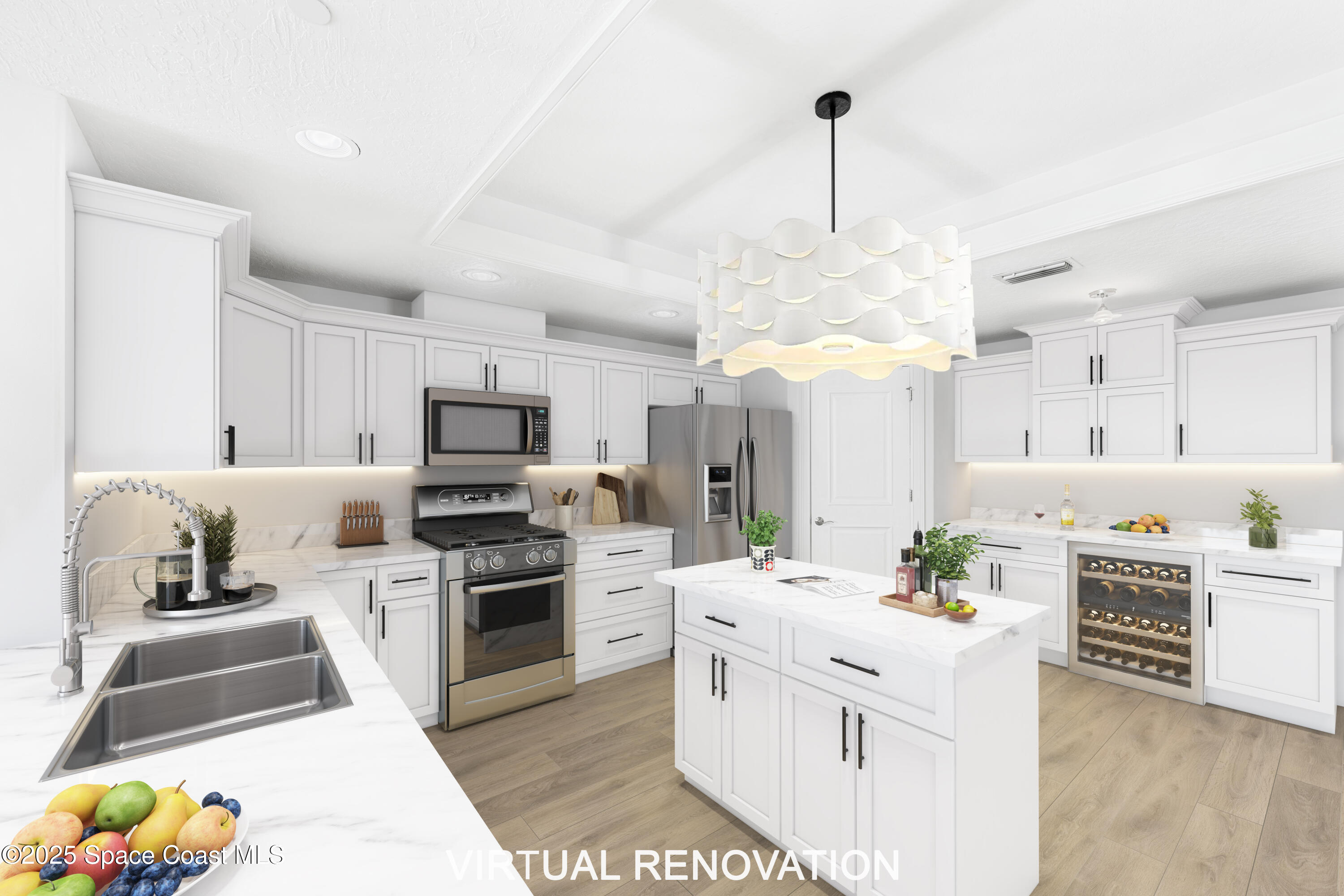 505 South Miramar Avenue, Unit 2403 Indialantic, FL 32903 - Photo 6 of 43 a kitchen with a sink stove and refrigerator