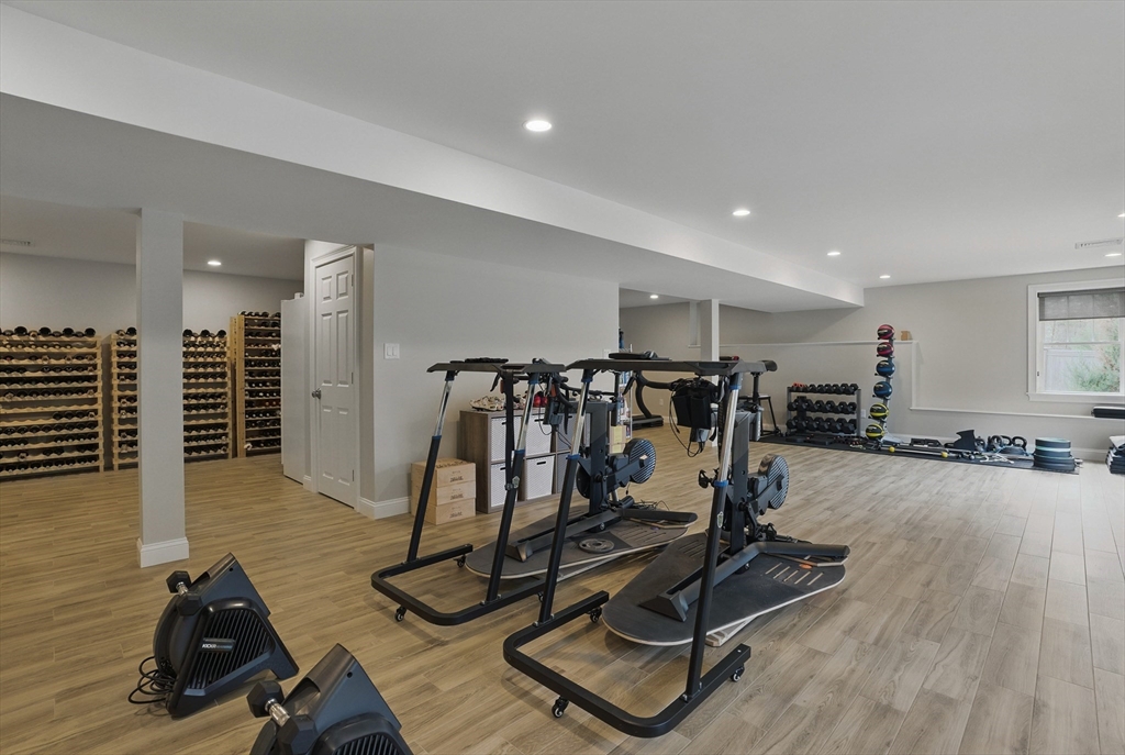 3 Willow Lane Bedford, MA 01730 - Photo 29 of 36 a view of a room with gym equipment