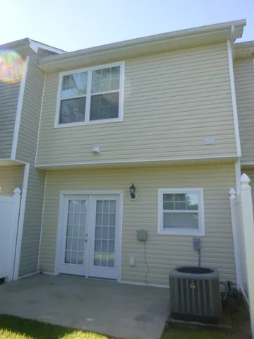 a view of a house with a door