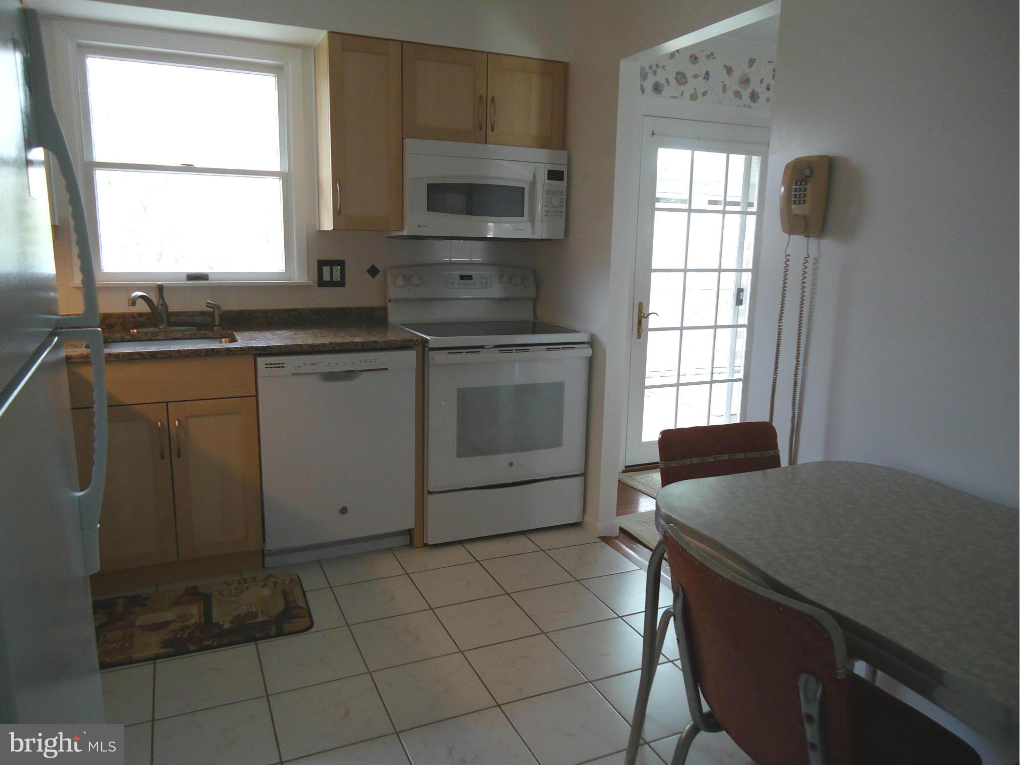 Kitchen has room for a table