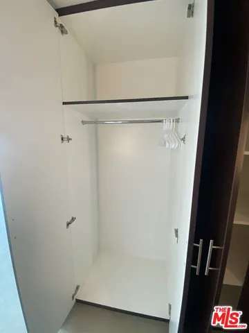 a close up view of racks on the wall