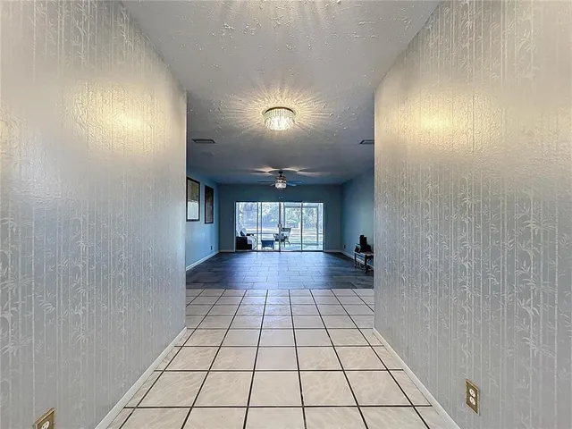 a view of a lake with a yard