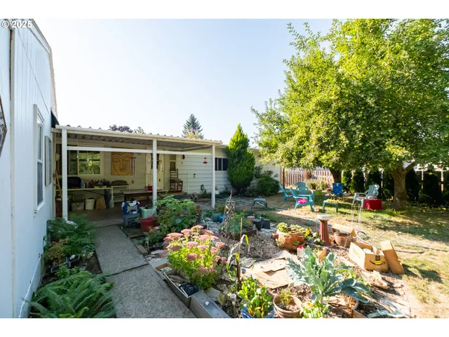 a view of a house with a patio