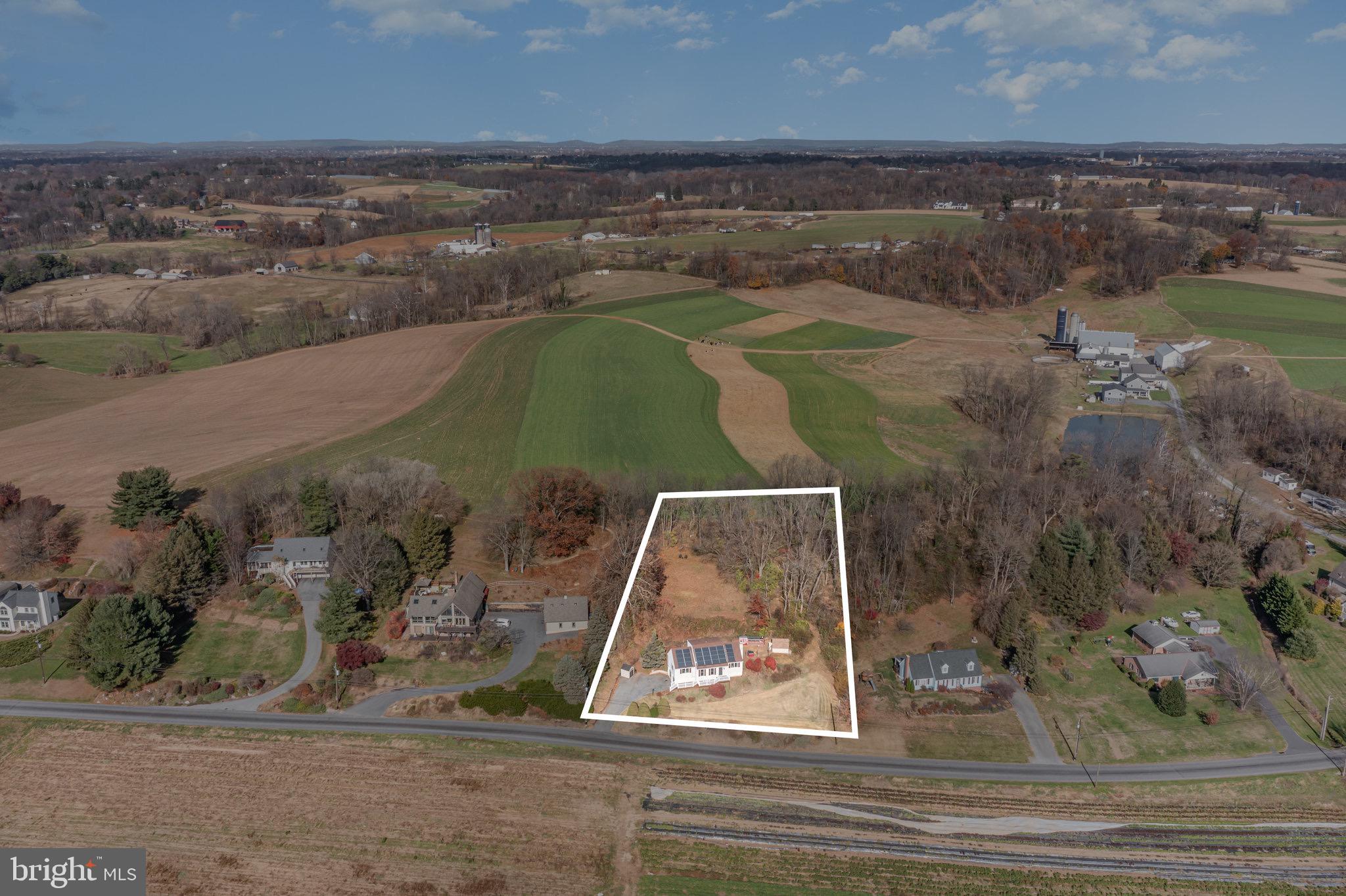 798 Byerland Church Road Willow Street, PA 17584 - Photo 6 of 31 an aerial view of a house with a lake view