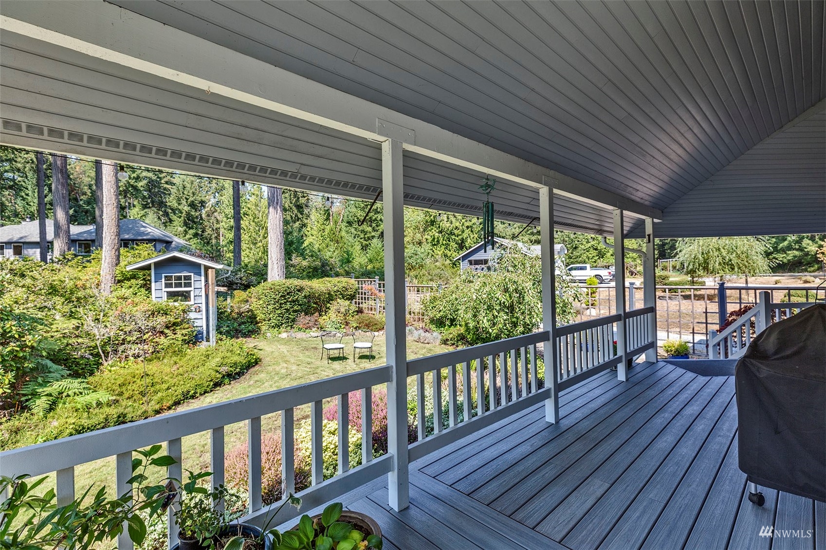 10518 Guthrie Road Anderson Island, WA 98303 - Photo 15 of 40 a view of a balcony with chairs