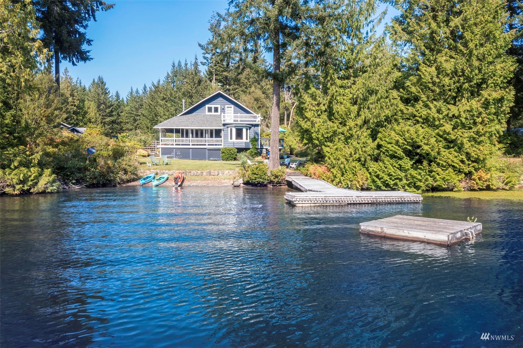 10518 Guthrie Road Anderson Island, WA 98303 - Photo 2 of 40 a view of an ocean from a living room
