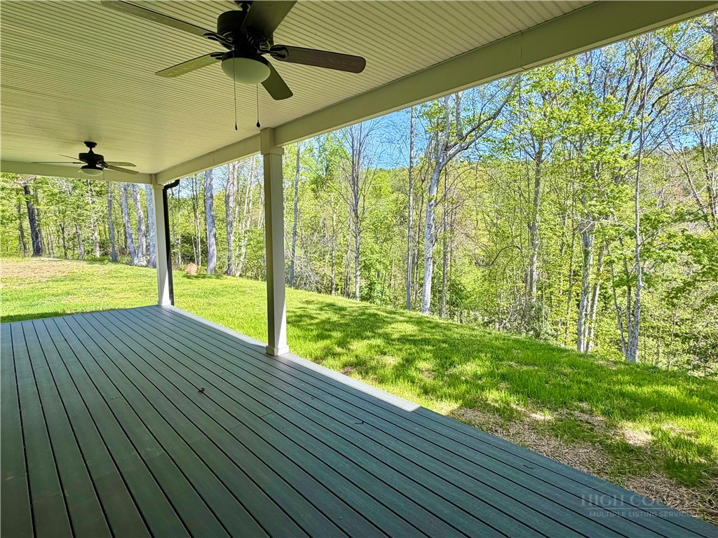 201 Whispering River Drive Crumpler, NC 28617 - Photo 20 of 48 a view of swimming pool from a window