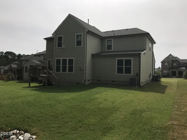 a house view with a garden space