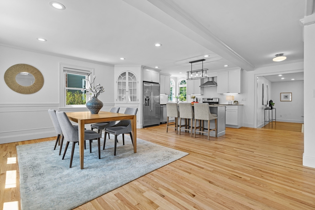 16 Vine Brook Road Lexington, MA 02421 - Photo 2 of 37 a view of a dining room with furniture and wooden floor
