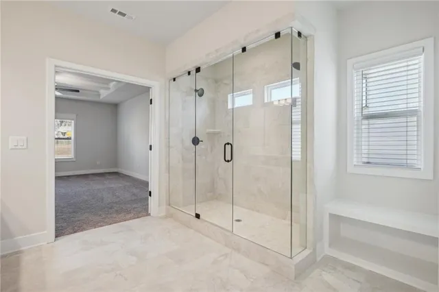 a house view with a garden space