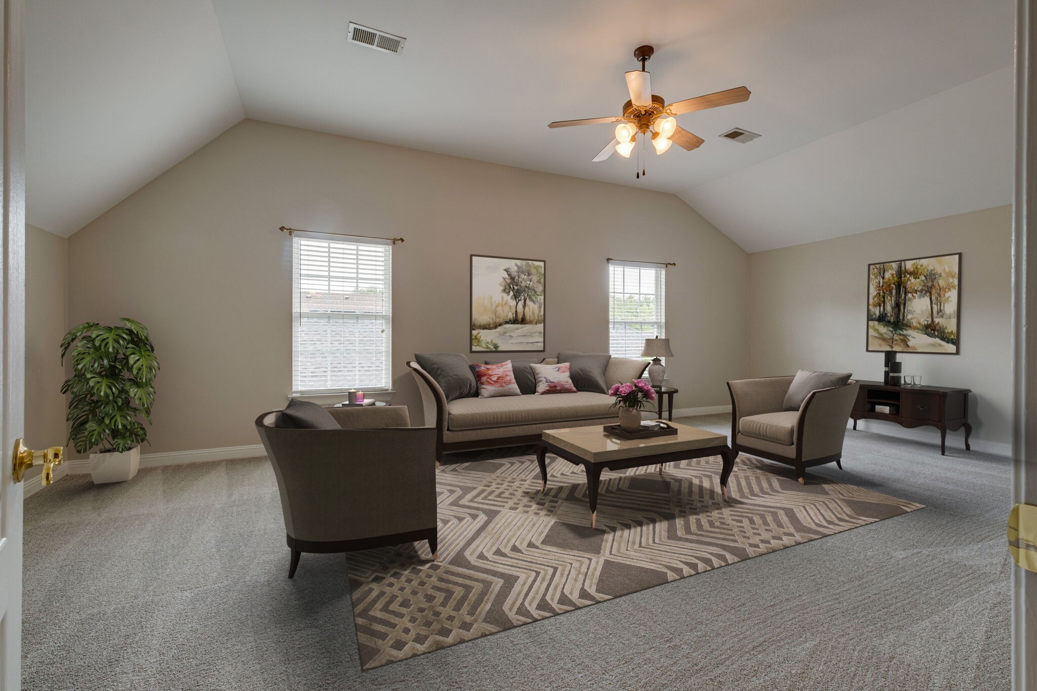 108 Berwick Place Franklin, TN 37064 - Photo 25 of 28 a living room with furniture a chandelier and a window