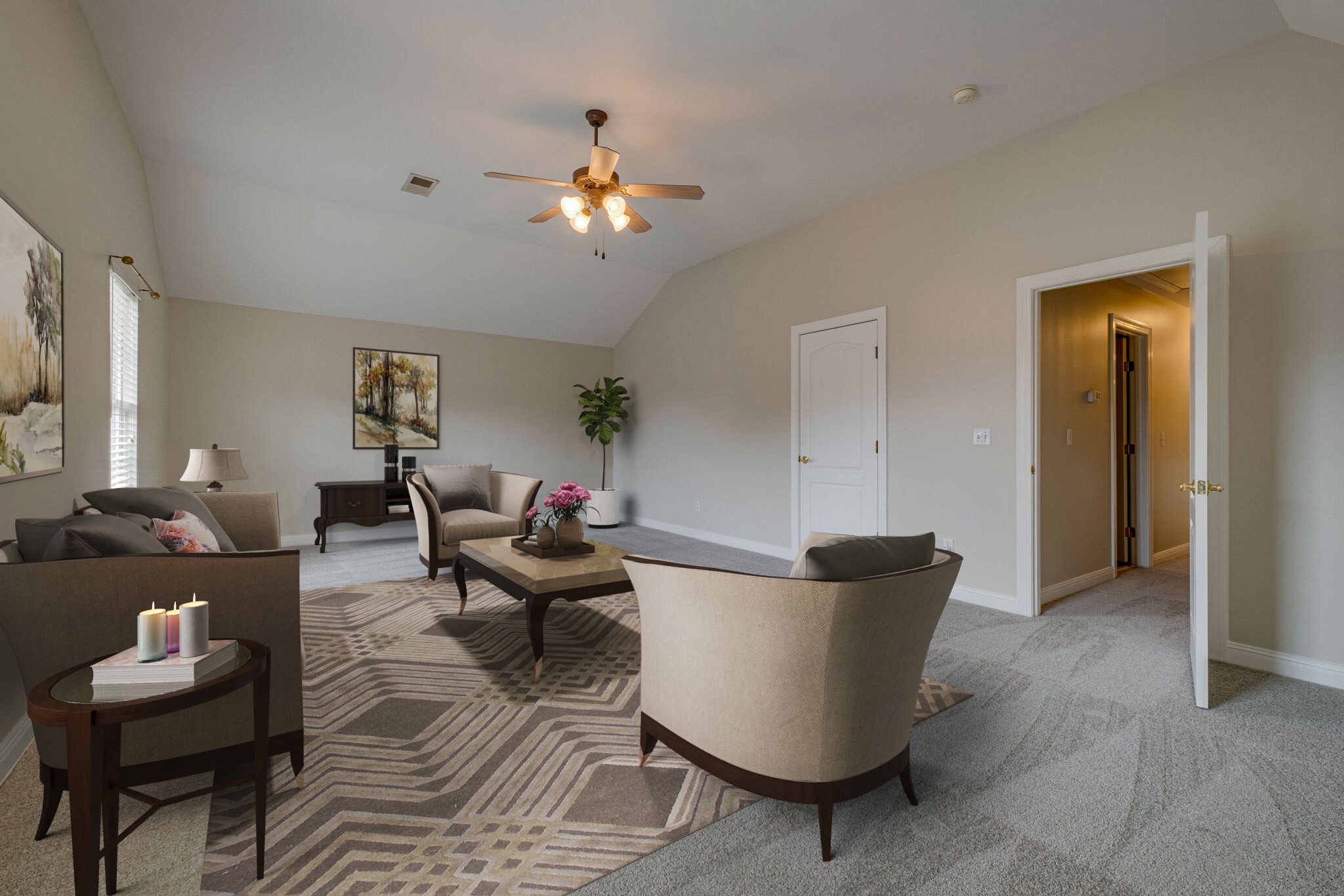 108 Berwick Place Franklin, TN 37064 - Photo 26 of 28 a living room with furniture and a chandelier