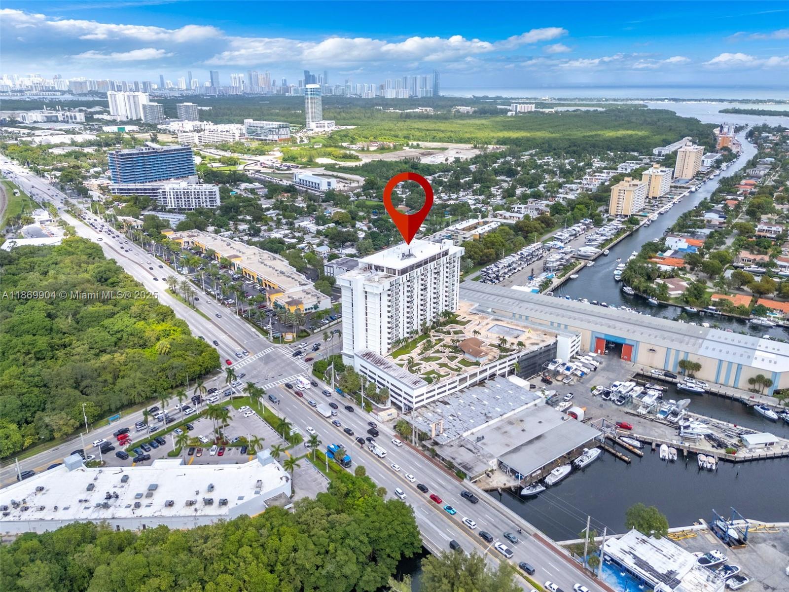 13499 Biscayne Boulevard, Unit 403 North Miami, FL 33181 - Photo 26 of 31 a view of city and ocean