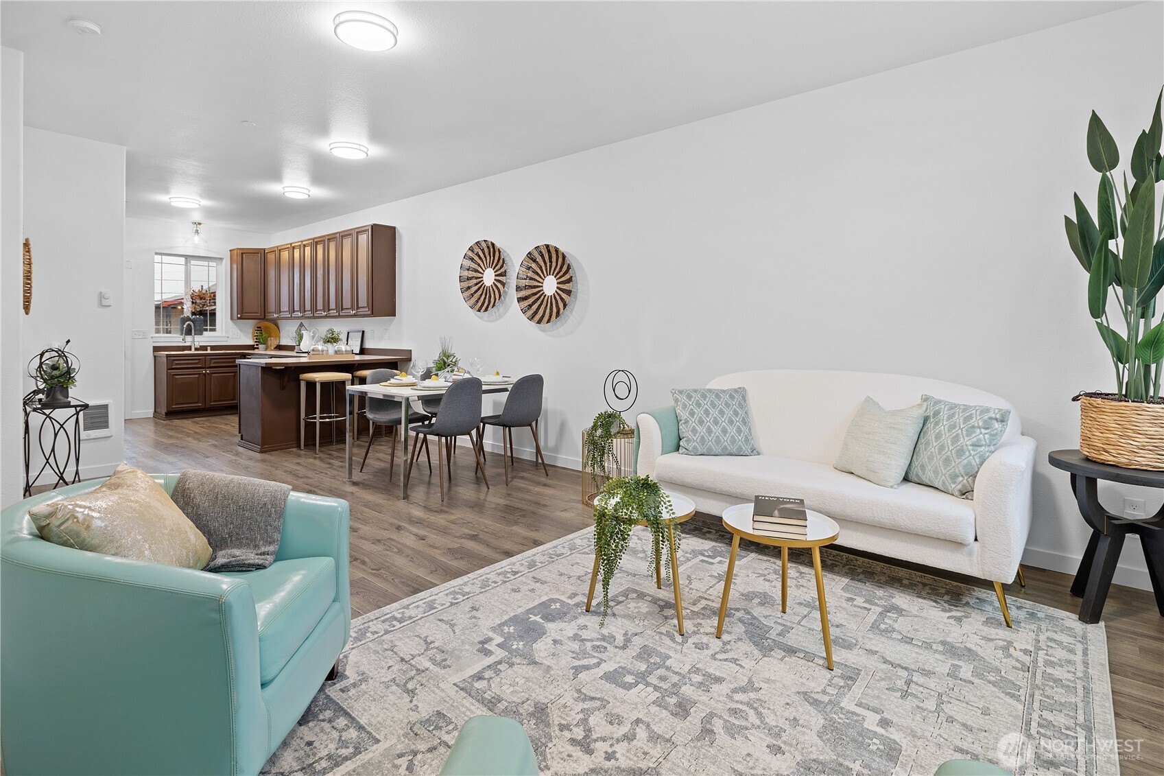 5621 South Lawrence Street, Unit C Tacoma, WA 98409 - Photo 8 of 29 a living room with furniture and wooden floor