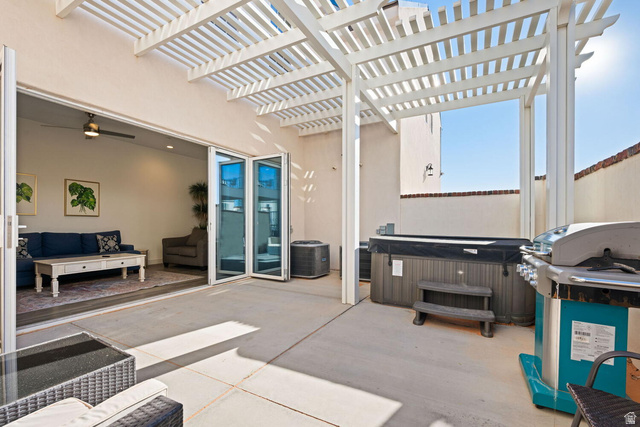 4281 Canterbury Road Hurricane, UT 84737 - Photo 24 of 24 Spacious concrete patio featuring a white slatted pergola