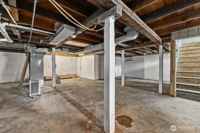 a view of under construction room and staircase