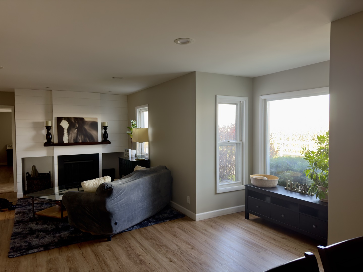 82 North 23rd Road Peru, IL 61354 - Photo 3 of 14 a living room with furniture and a fireplace