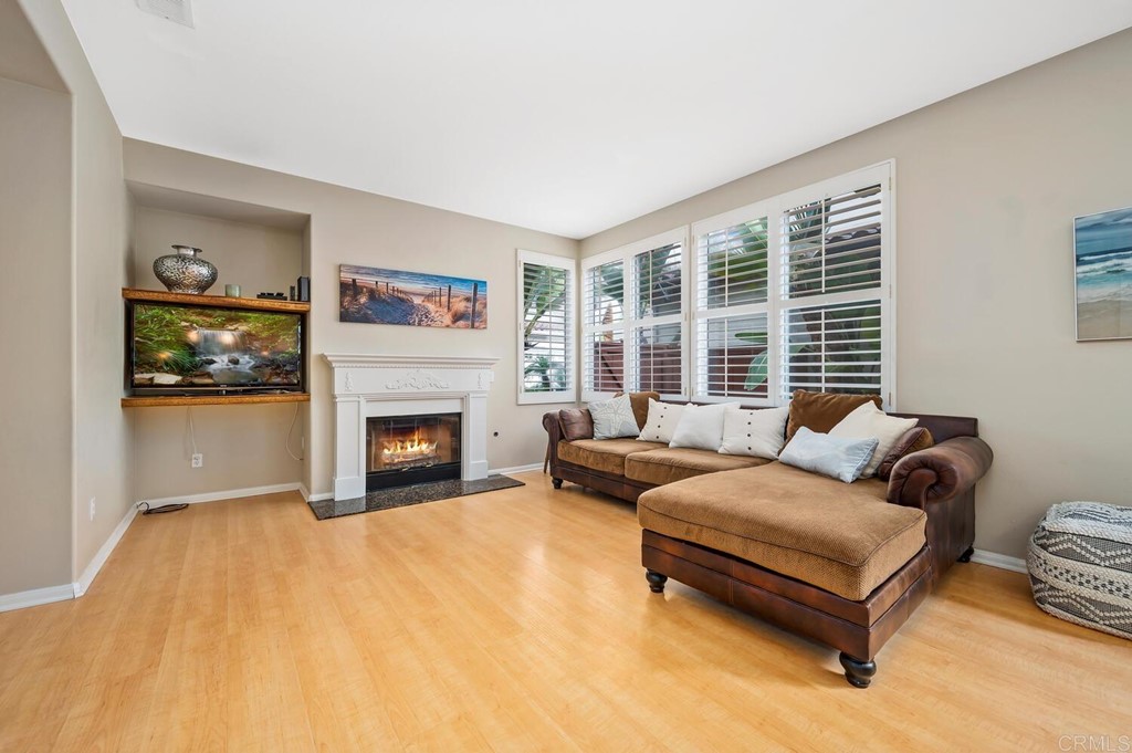 533 Anchorage Avenue Carlsbad, CA 92011 - Photo 5 of 58 a living room with furniture and a fireplace