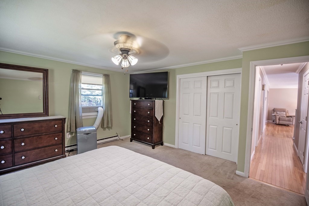 182 Ayer Road Shirley, MA 01464 - Photo 15 of 35 a bedroom with a bed and a tv on dresser