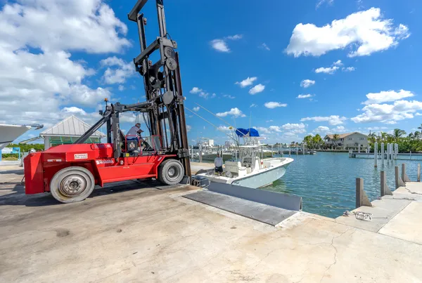 a view of an empty room with storage