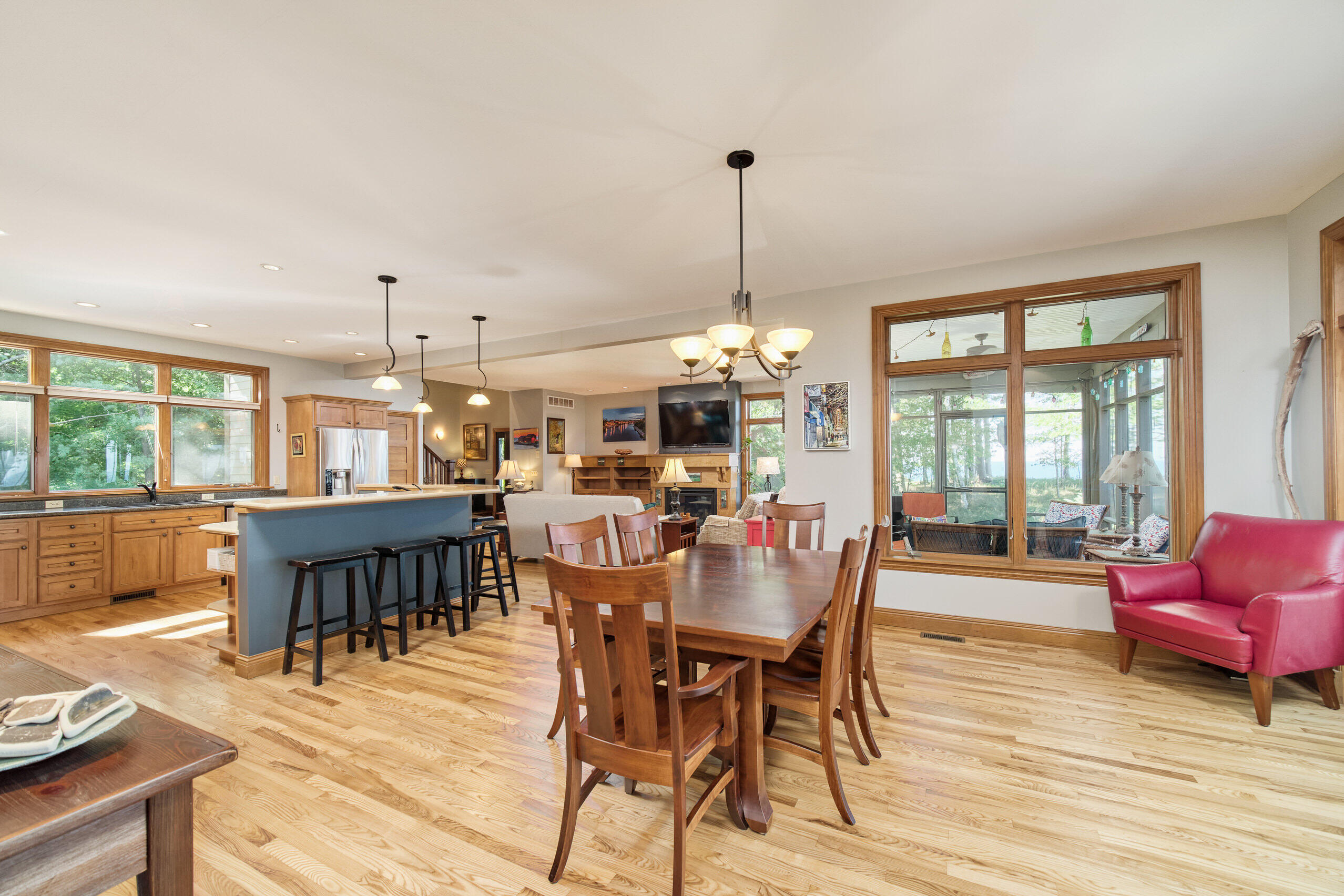4582 West Fox Farm Road Manistee, MI 49660 - Photo 31 of 80 Smooth transition from kitchen to Dining