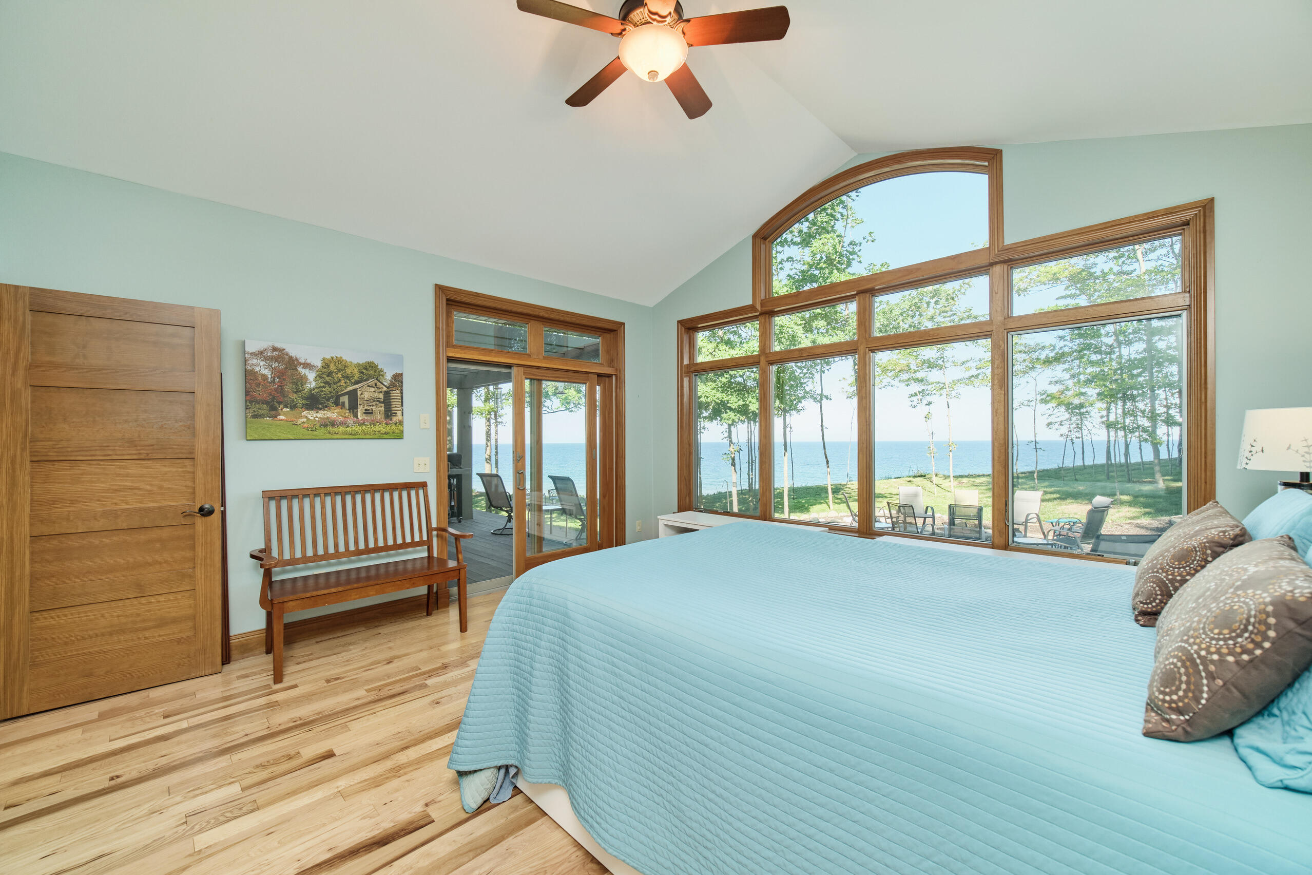 4582 West Fox Farm Road Manistee, MI 49660 - Photo 36 of 80 What a view from bed!