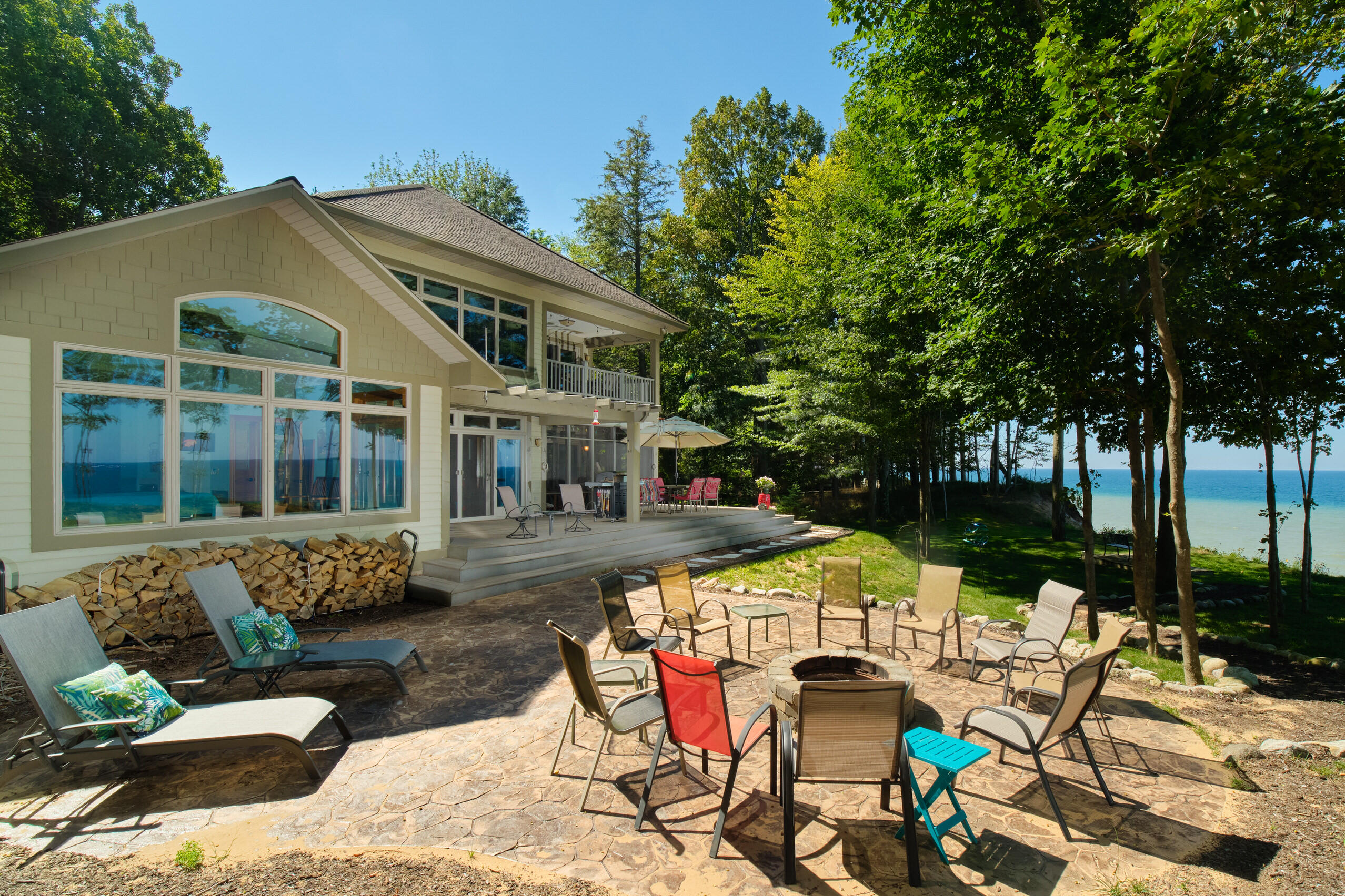4582 West Fox Farm Road Manistee, MI 49660 - Photo 4 of 80 Several outdoor living spaces