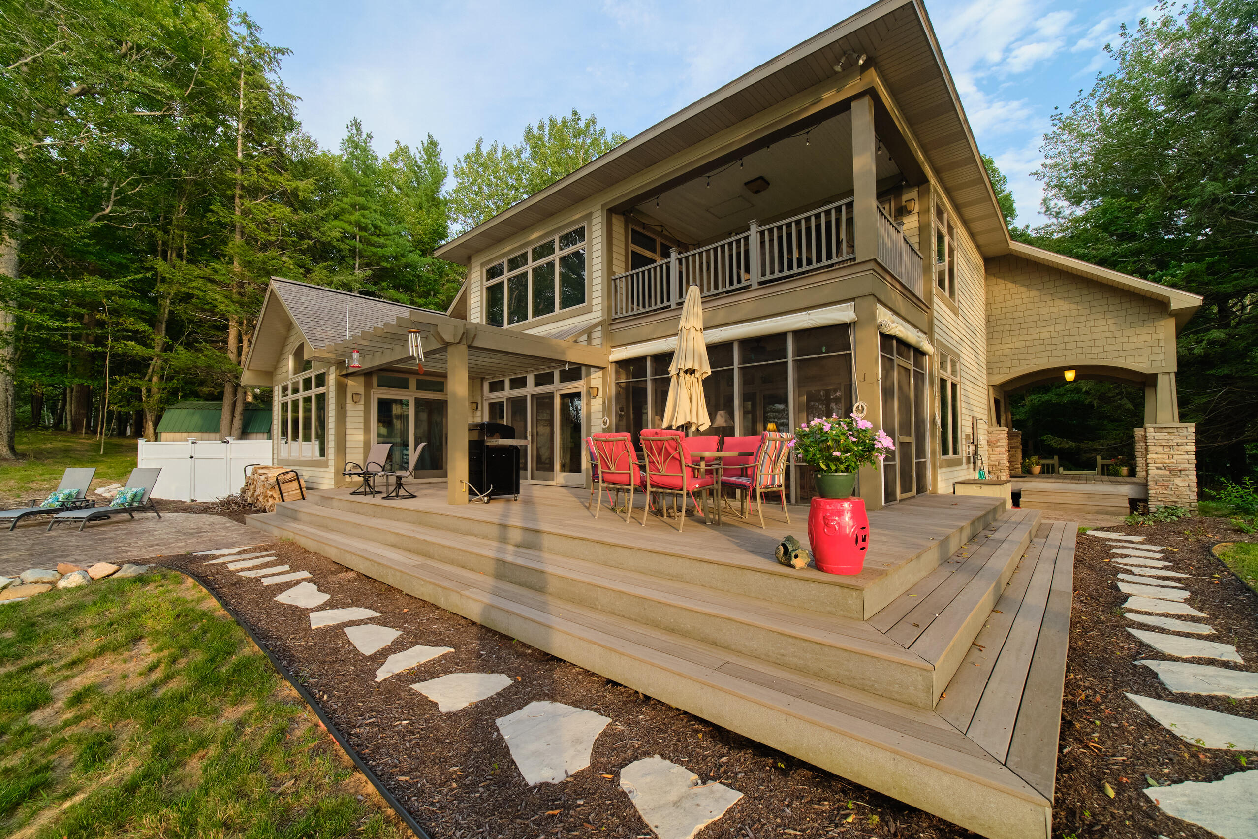 4582 West Fox Farm Road Manistee, MI 49660 - Photo 59 of 80 Striking exterior design