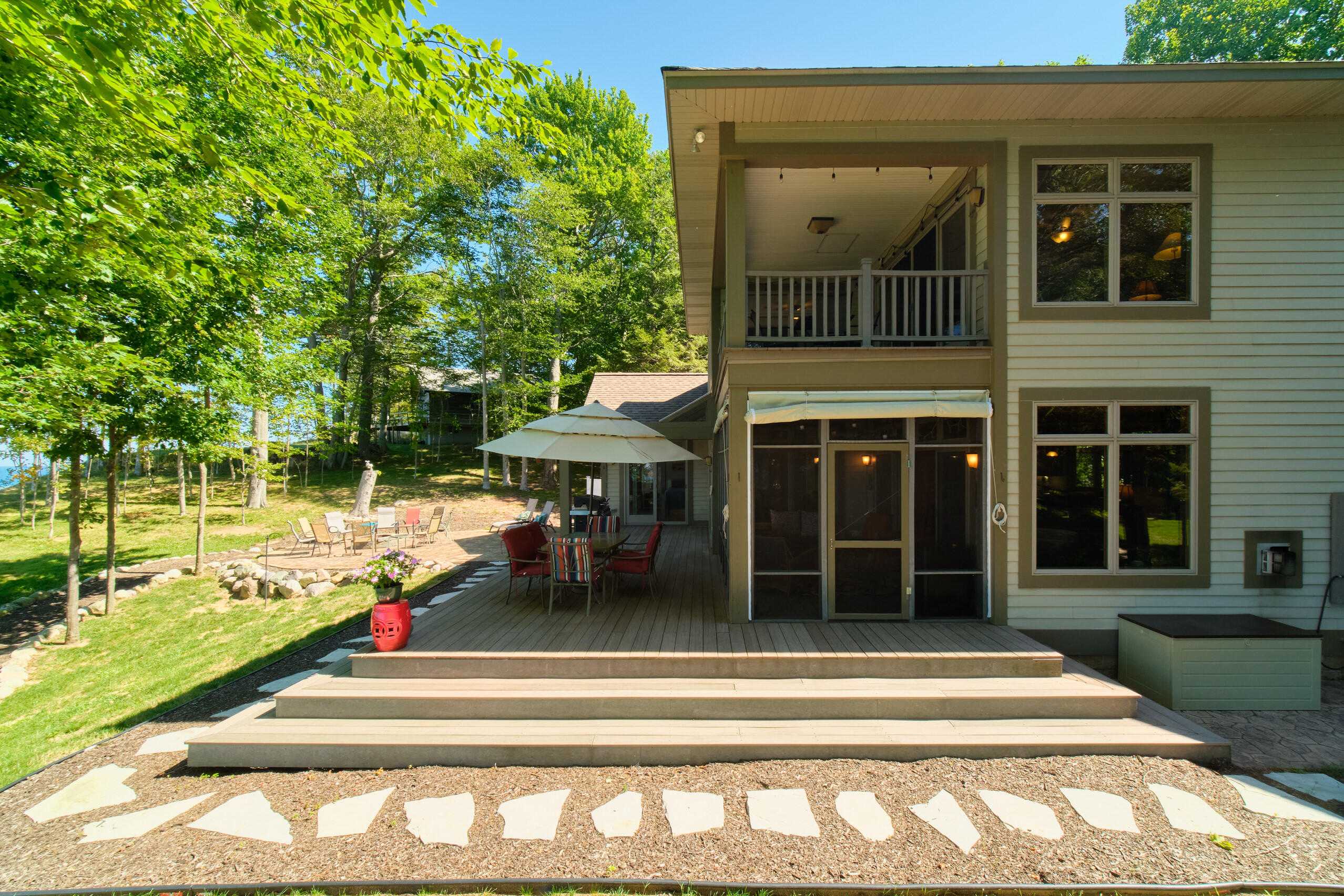 4582 West Fox Farm Road Manistee, MI 49660 - Photo 60 of 80 Flagstone walkway