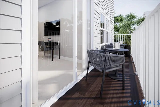 a view of balcony and patio