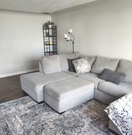 a living room with a couch