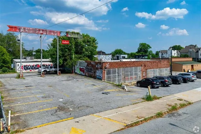 a car parked on the side of the road