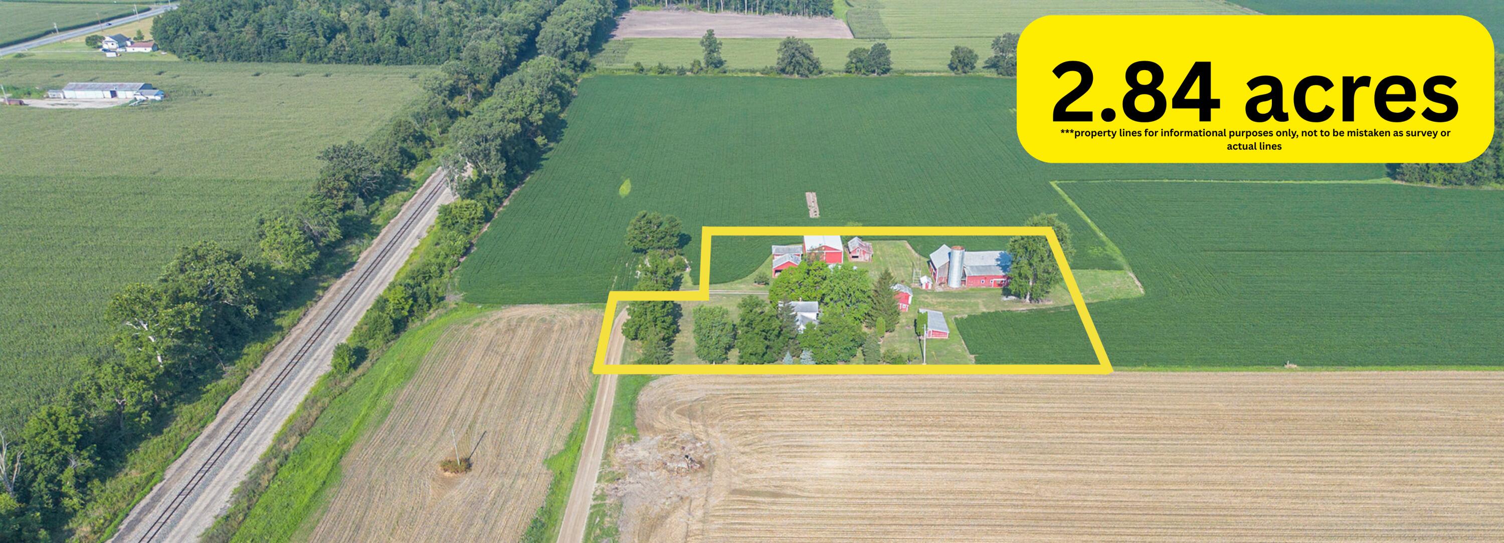 4985 West Gilpin Road Three Oaks, MI 49128 - Photo 32 of 37 Aerial with lines