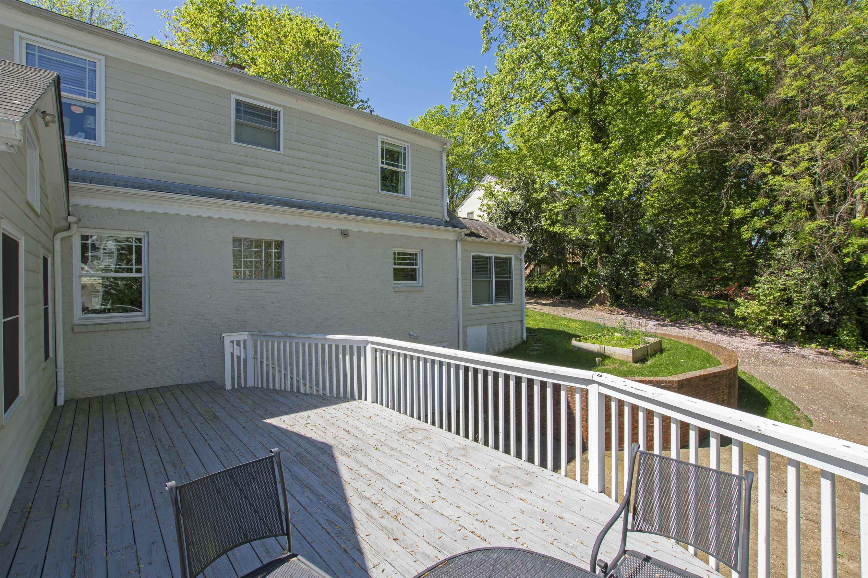 2610 Dover Road Raleigh, NC 27608 - Photo 19 of 20 a view of a wooden deck