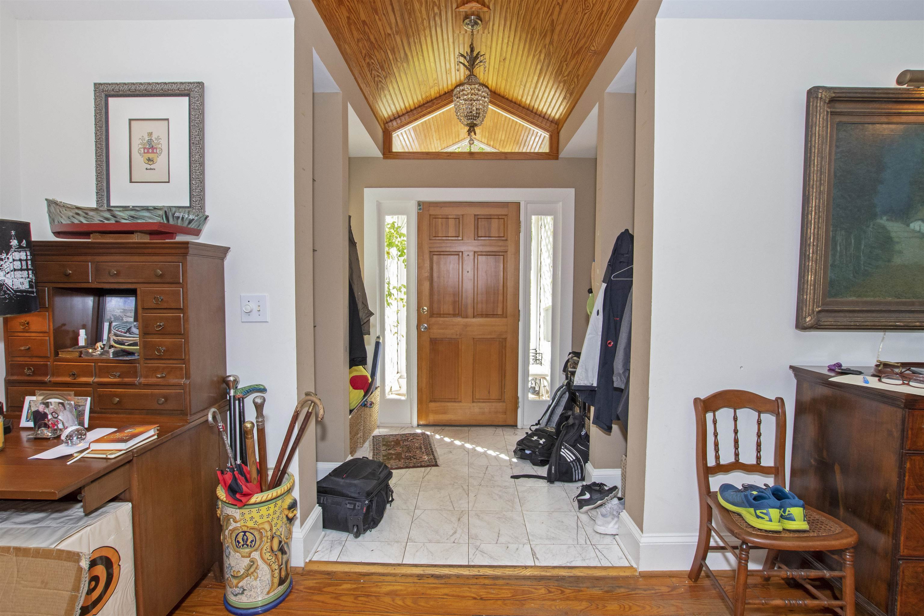 2610 Dover Road Raleigh, NC 27608 - Photo 7 of 20 a view of a livingroom with furniture and gym equipment