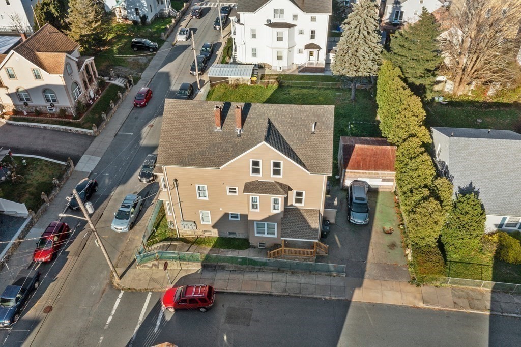 42 Mott Street Fall River, MA 02721 - Photo 25 of 36 an aerial view of a house with a garden