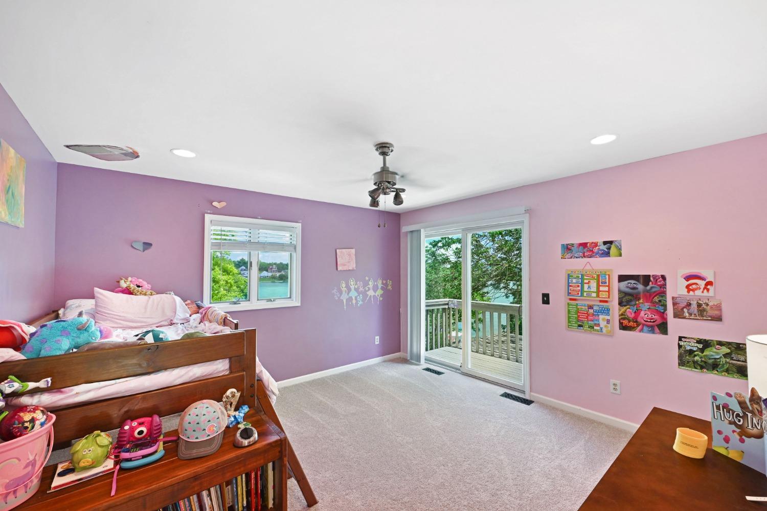 1236 Monteray Circle Lawrenceburg, IN 47025 - Photo 51 of 66 Bedroom #4(Second floor) with walkout to deck overlooking the lake