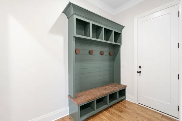 a room with storage
