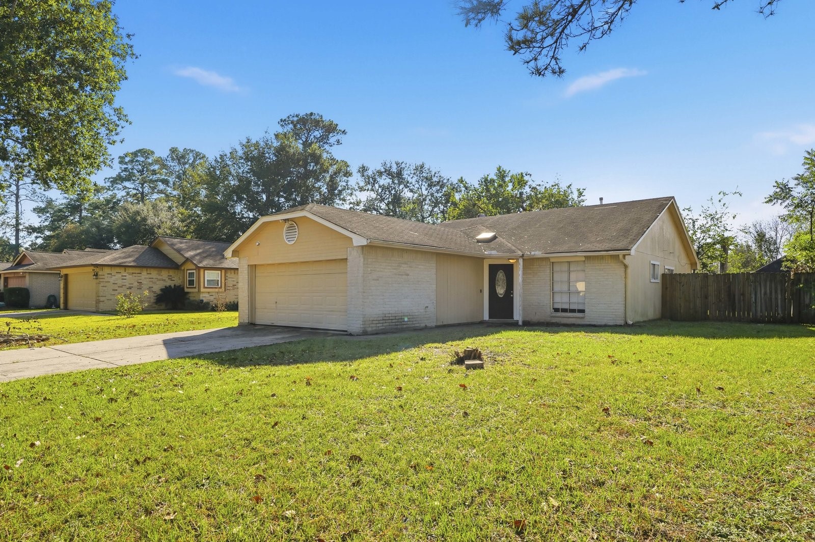 a swimming pool with an outdoor space