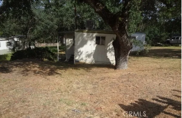 a view of backyard with tub and trees