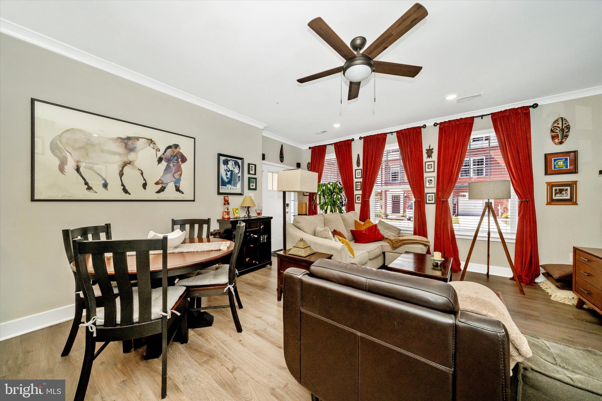 7920 Potter Place, Unit 920B Elkridge, MD 21075 - Photo 15 of 57 a view of a dining room with furniture window and outside view