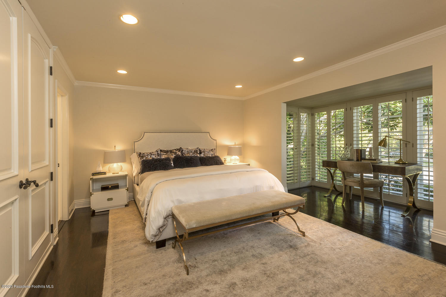 1175 Arden Road Pasadena, CA 91106 - Photo 14 of 30 a bedroom with a bed and large window