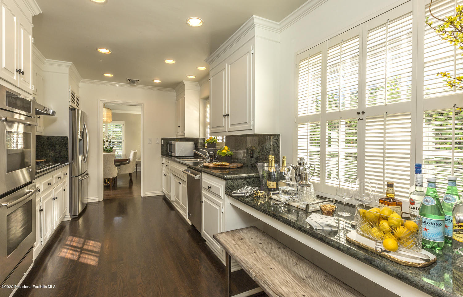 1175 Arden Road Pasadena, CA 91106 - Photo 6 of 30 a large kitchen with stainless steel appliances lots of counter top space