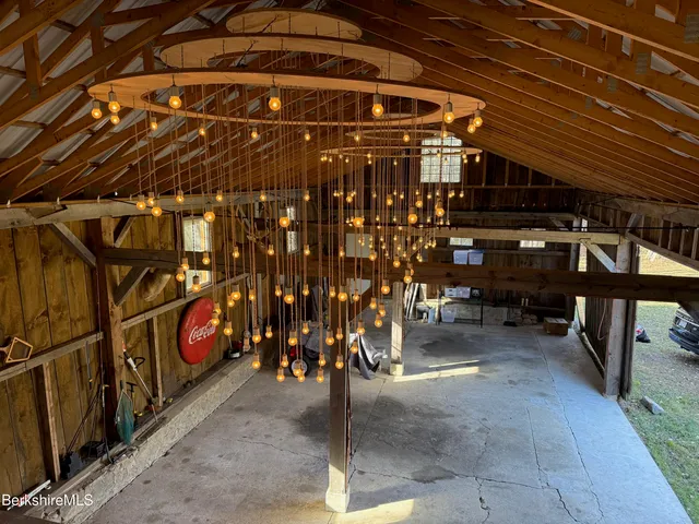 a view of a lake with beach