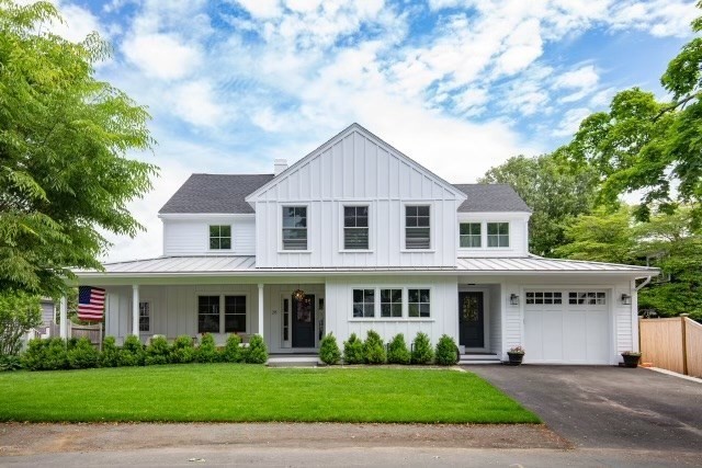 28 Rose Avenue Marblehead, MA 01945 - Photo 1 of 31 a view of white house with a yard and potted plants